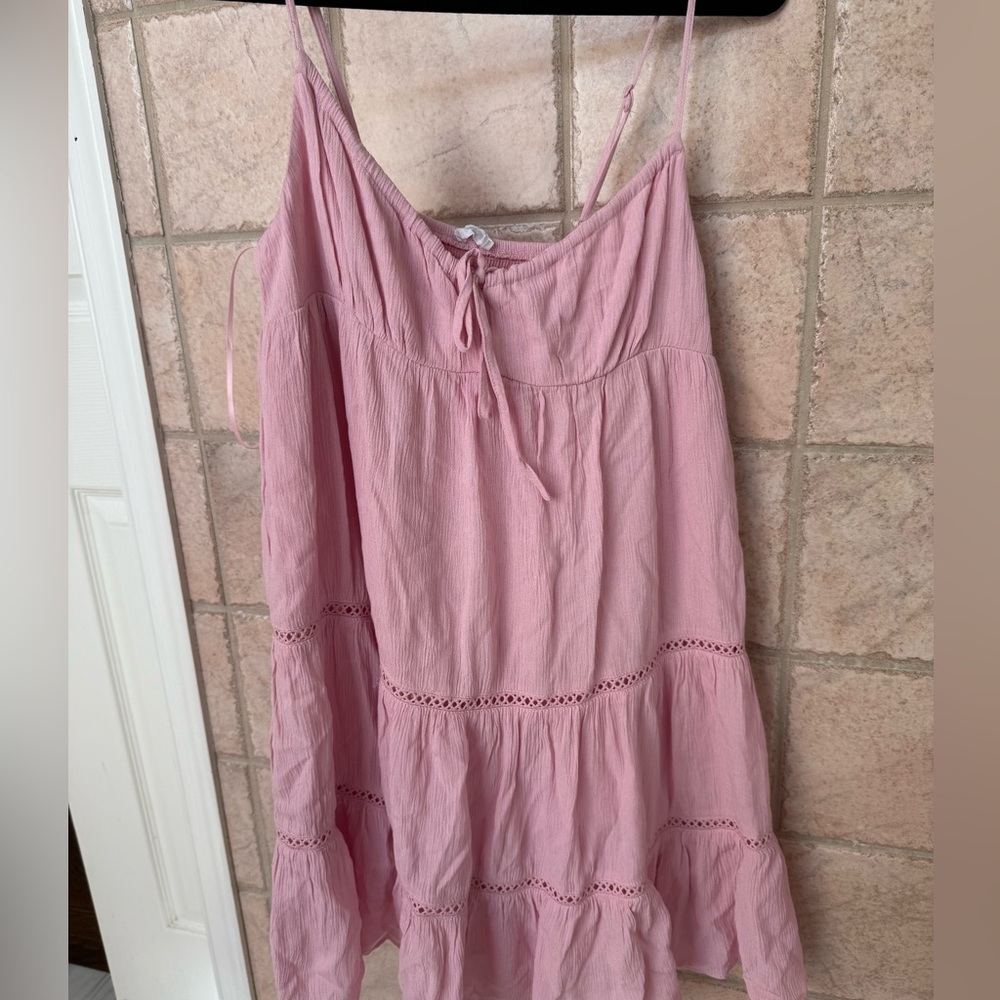 Pink Spaghetti Strap Dress